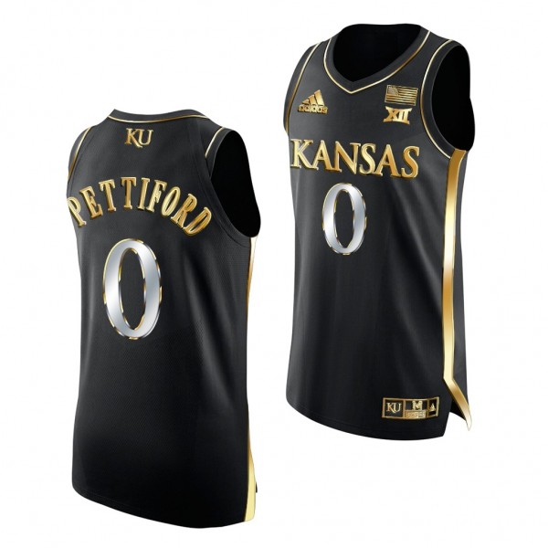 Bobby Pettiford Kansas Jayhawks Black Jersey 2021-...