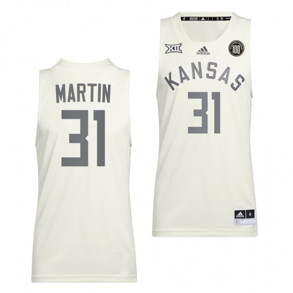 Cam Martin Kansas Jayhawks 2022 Reverse Retro Jersey White