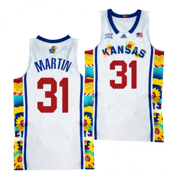 Cam Martin Kansas Jayhawks Sunflower Showdown 2022 Jersey White