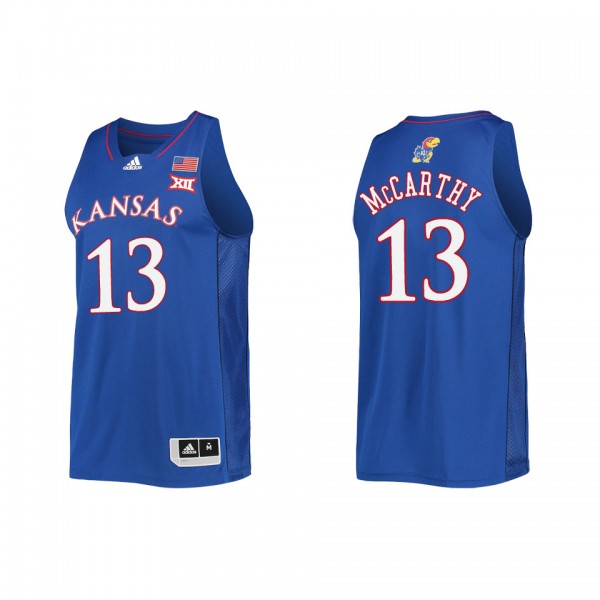 Charlie McCarthy Kansas Jayhawks adidas College Basketball Jersey Royal