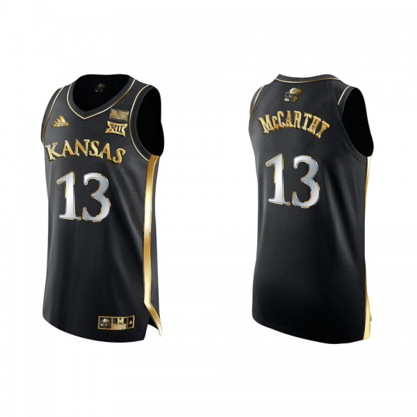 Charlie McCarthy Kansas Jayhawks Golden Edition College Basketball Jersey Black