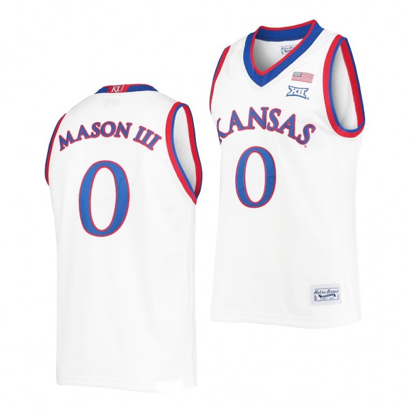 Kansas Jayhawks Frank Mason III Commemorative Classic #0 Jersey - White