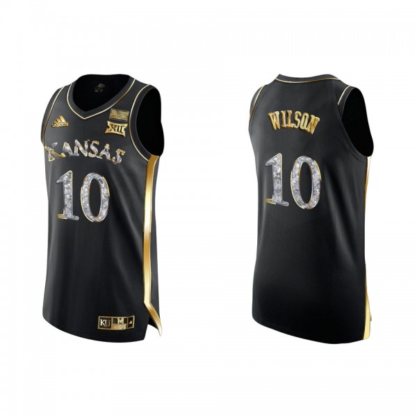 Jalen Wilson Kansas Jayhawks Diamond Edition College Basketball Jersey Black