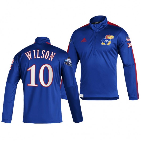 Jalen Wilson Kansas Jayhawks 2022 March Madness Final Four Sideline Jacket Royal