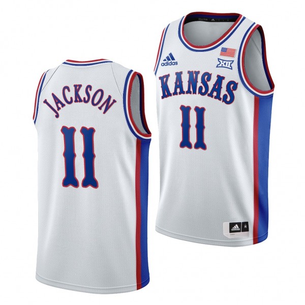 Kansas Jayhawks Josh Jackson Jersey 1990s Throwbac...