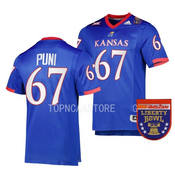 Dominick Puni Kansas Jayhawks 2022 Liberty Bowl Co...