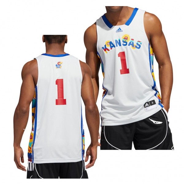 2022 Kansas Jayhawks Honoring Black Excellence #1 Jersey White