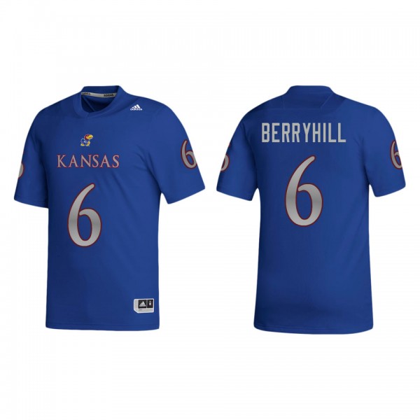 Taiwan Berryhill Kansas Jayhawks adidas NIL Replica Football Jersey Royal