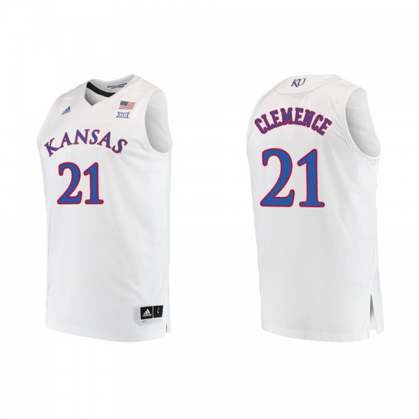 Zach Clemence Kansas Jayhawks adidas Replica Swingman College Basketball Jersey White